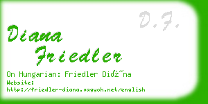 diana friedler business card